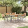 Conjunto de Comedor de Jardín 7 pcs Gris en Mesas de jardín | Comprar online en Foru.es