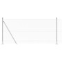 Cerca Hexagonal  1x10 m Acero Galvanizado, Postes de Cerca  con Placas de Base 7 pcs Ø32mm 110cm Acero Galvanizado | Foro24.es | Tu tienda online para hogar, jardín y más Foro24.es