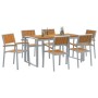 Conjunto de Comedor de Jardín 7 pcs Gris en Mesas de jardín | Comprar online en Foru.es