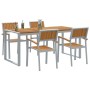 Conjunto de Comedor de Jardín 5 pcs Gris en Mesas de jardín | Comprar online en Foru.es