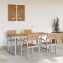 Conjunto de Comedor de Jardín 5 pcs Gris en Mesas de jardín | Comprar online en Foru.es