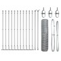 Cerca Hexagonal con 11 Postes Flangados 0.5x25 m Acero Galvanizado de , Postes de cerca - Ref: Foro24-3353788, Precio: 97,05 ...