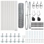 Cerca Hexagonal con 11 Postes Flangados 0.5x25 m Acero Galvanizado de , Postes de cerca - Ref: Foro24-3353788, Precio: 97,05 ...
