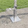 Cerca Hexagonal 0.6 x 25 m Acero Galvanizado,  Poste de Cerca con Bases 13 pcs Ø32mm 70cm Acero Galvanizado | Foro24.es | Tu tienda online para hogar, jardín y más Foro24.es