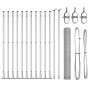 Juego de Cercas Set de 2 Acero galvanizado 25 x 1 m Resistente de , Postes de cerca - Ref: Foro24-3353798, Precio: 129,34 €, ...