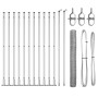Juego de Cercas Set de 2 Acero galvanizado 25 x 1 m Duradero de , Postes de cerca - Ref: Foro24-3353801, Precio: 117,76 €, De...