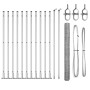 Juego de Cercas Juego de 2 Acero galvanizado 25 x 1.5 m Duradero | Foro24.es | Tu tienda online para hogar, jardín y más Foro24.es