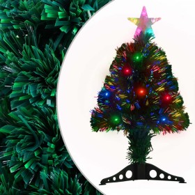 Árbol de Navidad preiluminado con soporte y LED fibra óptica 64 cm en Decoración Festiva y Estacional | Comprar online en Foru.e