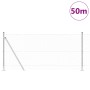 Cerca Hexagonal  1x50 m Acero Galvanizado, Postes de Cerca  con Placas Base 13 pcs Ø32mm 110cm Acero Galvanizado | Foro24.es | Tu tienda online para hogar, jardín y más Foro24.es