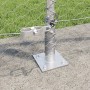 Cerca Hexagonal  1x50 m Acero Galvanizado, Postes de Cerca  con Placas Base 13 pcs Ø32mm 110cm Acero Galvanizado | Foro24.es | Tu tienda online para hogar, jardín y más Foro24.es