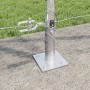 Cerca Hexagonal  1.2x50 m Acero Galvanizado, Postes de Cerca  con Placas de Base 13 pcs Ø32mm 68.5cm Acero Galvanizado | Foro24.es | Tu tienda online para hogar, jardín y más Foro24.es