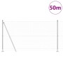 Cerca Hexagonal  1.2x50 m Acero Galvanizado, Postes de Cerca  con Placas de Base 13 pcs Ø32mm 68.5cm Acero Galvanizado | Foro24.es | Tu tienda online para hogar, jardín y más Foro24.es