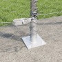 Cerca Hexagonal  1.4x50 m Acero Galvanizado, Postes de Cerca  con Placas Base 13 pcs Ø32mm 78.5cm Acero Galvanizado | Foro24.es | Tu tienda online para hogar, jardín y más Foro24.es