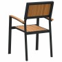 Silla Apilable 8 pcs Marrón 56 x 57 x 87 cm en Sillas de jardín | Comprar online en Foru.es