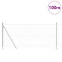 Cerca Hexagonal  0.8x100 m Acero Galvanizado, Postes de Cerca  con Placas de Base 13 pcs Ø32mm 90cm Acero Galvanizado | Foro24.es | Tu tienda online para hogar, jardín y más Foro24.es