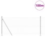 Cerca Hexagonal  1x100 m Acero Galvanizado, postes de cerca  con placas base 13 pcs Ø32mm 110cm Acero Galvanizado | Foro24.es | Tu tienda online para hogar, jardín y más Foro24.es