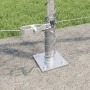 Cerca Hexagonal  1x100 m Acero Galvanizado, postes de cerca  con placas base 13 pcs Ø32mm 110cm Acero Galvanizado | Foro24.es | Tu tienda online para hogar, jardín y más Foro24.es