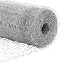 Cerca Hexagonal  1x100 m Acero Galvanizado, postes de cerca  con placas base 13 pcs Ø32mm 110cm Acero Galvanizado | Foro24.es | Tu tienda online para hogar, jardín y más Foro24.es