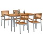 Conjunto de Comedor de Jardín 5 pcs Gris en Mesas de jardín | Comprar online en Foru.es