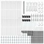 Cerca Hexagonal  1.4x100 m Acero Galvanizado, Postes de cerca  con bases 13 pcs Ø32mm 78.5cm Acero Galvanizado | Foro24.es | Tu tienda online para hogar, jardín y más Foro24.es