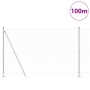 Cerca Hexagonal  1.4x100 m Acero Galvanizado, Postes de Cerca  con Placas de Base 13 pcs Ø32mm 78.5cm Acero Galvanizado | Foro24.es | Tu tienda online para hogar, jardín y más Foro24.es