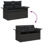 Conjunto de Sofá de Jardín Conjunto de 5 Negro Ratán tejido a mano de , Sofás de exterior - Ref: Foro24-3354142, Precio: 402,...