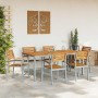 Conjunto de Comedor de Jardín 7 pcs Gris en Mesas de jardín | Comprar online en Foru.es
