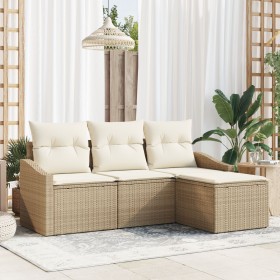 Comprar Set de Sofá de Jardín de 4 Piezas con