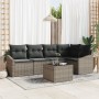 Conjunto de Comedor de Jardín de 5 Piezas con Cojines Ratán Poliratán Negro de , Sofás de exterior - Ref: Foro24-3355398, Pre...