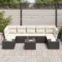 Conjunto de Sofá de Jardín de 8 Piezas con Cojines de Poliratán Negro | Foro24.es | Tu tienda online para hogar, jardín y más Foro24.es