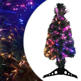 Árbol de Navidad artificial estrecho con soporte/LED fibra óptica 64 cm en Decoración Festiva y Estacional | Comprar online en F