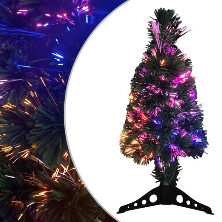 Árbol de Navidad artificial estrecho con soporte/LED fibra óptica 64 cm en Decoración Festiva y Estacional | Comprar online en F