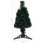 Árbol de Navidad artificial estrecho con soporte/LED fibra óptica 64 cm en Decoración Festiva y Estacional | Comprar online en F