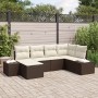 Set de Sofá de Jardín de 6 Piezas con Cojines Marrón de Polirratán | Foro24.es | Tu tienda online para hogar, jardín y más Foro24.es