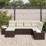 Set de Sofá de Jardín de 6 Piezas con Cojines Marrón de Polirratán | Foro24.es | Tu tienda online para hogar, jardín y más Foro24.es