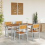 Conjunto de Comedor de Jardín 5 pcs Gris en Mesas de jardín | Comprar online en Foru.es