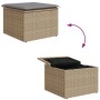 Juego de Sofás de Jardín de 6 Piezas con Cojines Beige Rattan Poliéster de , Sofás de exterior - Ref: Foro24-3355839, Precio:...