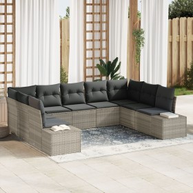 Comprar Juego de Sofá de Jardín de 9 Piezas con