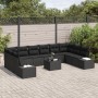 Juego de Sofá de Jardín de 11 Piezas con Cojines en Beige y Poliratán de , Sofás de exterior - Ref: Foro24-3355922, Precio: 7...