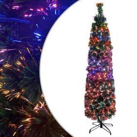 Árbol Navidad estrecho artificial soporte fibra óptica 180 cm en Decoración Festiva y Estacional | Comprar online en Foru.es