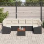 Conjunto de Sofá de Jardín de 8 Piezas con Cojines Negro Ratán Acacia | Foro24.es | Tu tienda online para hogar, jardín y más Foro24.es