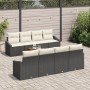 Conjunto de Sofá de Jardín de 7 piezas con Cojines Negro Poliratán Acacia | Foro24.es | Tu tienda online para hogar, jardín y más Foro24.es