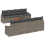 Conjunto de Sofás de Jardín de 7 piezas con Cojines Gris Poliratán | Foro24.es | Tu tienda online para hogar, jardín y más Foro24.es