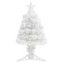 Árbol de Navidad artificial con luces fibra óptica blanco 64 cm en Decoración Festiva y Estacional | Comprar online en Foru.es