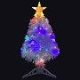 Árbol de Navidad artificial con luces fibra óptica blanco 64 cm en Decoración Festiva y Estacional | Comprar online en Foru.es