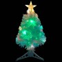 Árbol de Navidad artificial con luces fibra óptica blanco 64 cm en Decoración Festiva y Estacional | Comprar online en Foru.es