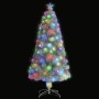 Árbol de Navidad artificial con luces fibra óptica blanco 120cm en Decoración Festiva y Estacional | Comprar online en Foru.es