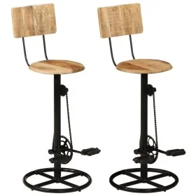 Kitchen stools 2 units solid mango wood by vidaXL, Kitchen stools - Ref: Foro24-338218, Price: 142,93 €, Discount: %