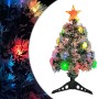 Árbol de Navidad con luces fibra óptica blanco y azul 64 cm en Decoración Festiva y Estacional | Comprar online en Foru.es