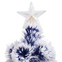 Árbol de Navidad con luces fibra óptica blanco y azul 64 cm en Decoración Festiva y Estacional | Comprar online en Foru.es